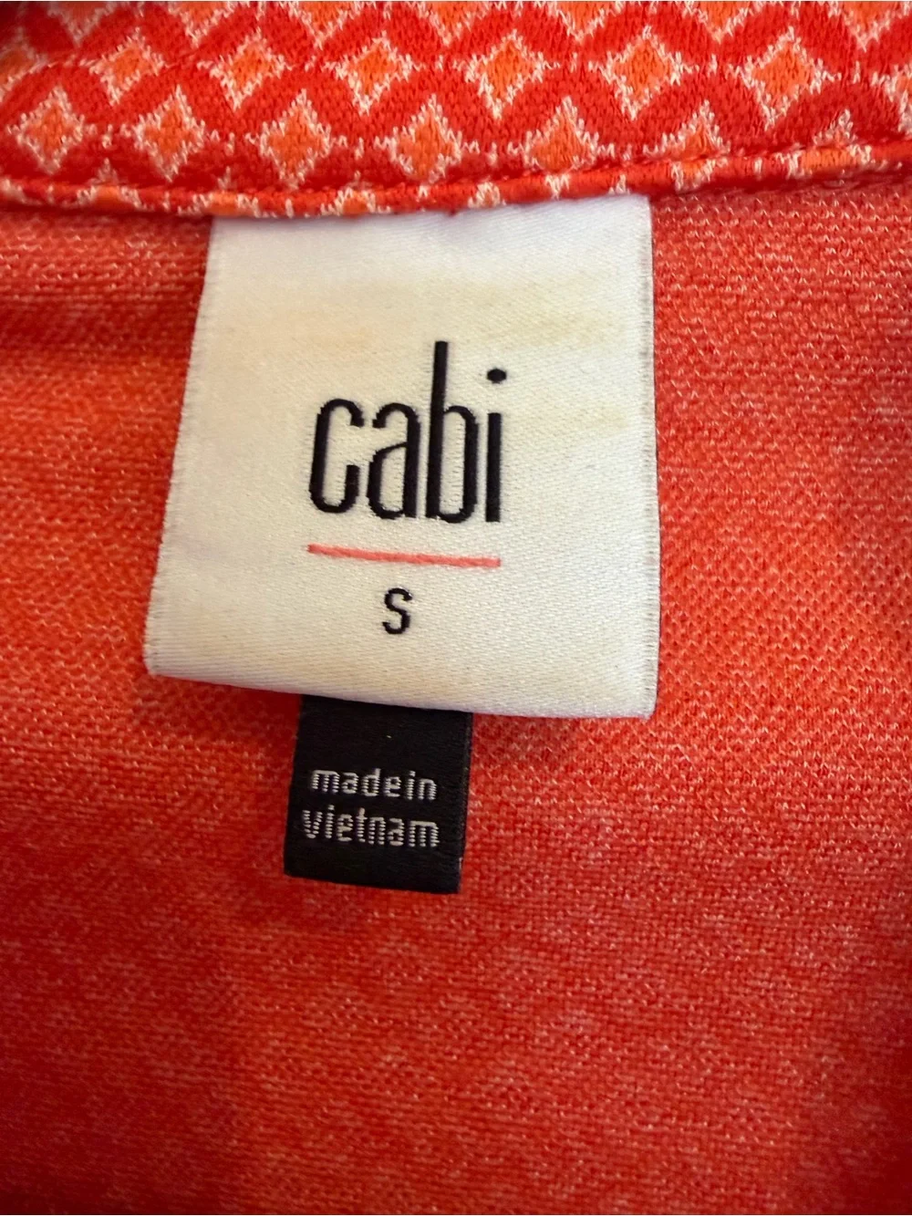 CAbi Orange Patterned  Women's Jacket/Blazer